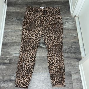 Good American Leopard Print Skinny Jeans